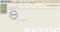 Desktop Screenshot of pevoc.org